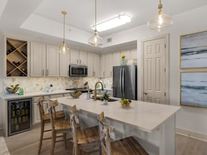 Kitchen with Additional Breakfast Bar Seating