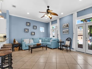 Living room with sleeper sofa