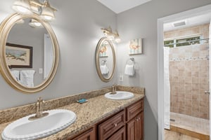 Primary Bathroom with Double Vanities