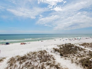 Great views of the beach and the Gulf