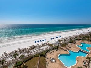 Great View of the Pools from Your Private Balcony