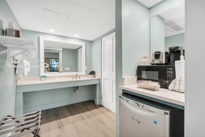 Bathroom and Kitchenette Area