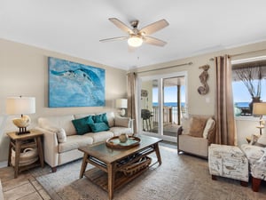 Living Room with Direct Balcony and Beach Access