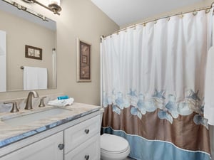 Primary Bathroom with Tub and Shower