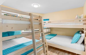 Guest Bedroom with 2 Triple Bunk Beds