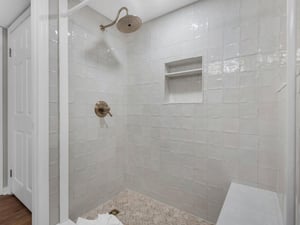 Gorgeous Walkin Shower in Primary Bathroom