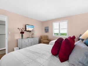 Guest Bedroom with Flat Screen TV