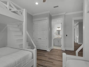 2nd Floor Bunk Room with Private Bathroom