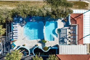 Aerial View of the Pools