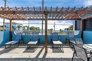 Gulf view from the 2nd level of the pool deck