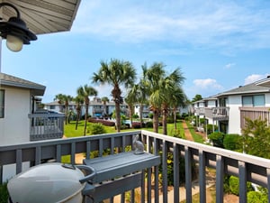 Balcony courtyard view