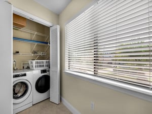 Laundry area off kitchen