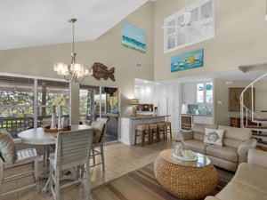 Living and Dining Areas Open to Kitchen