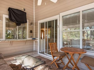 You Wont Miss a Second of the Game with the TV on the Screened Porch