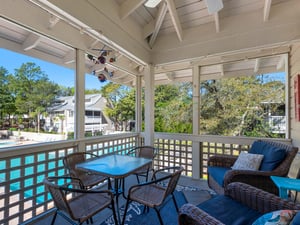 Plenty of Seating on Screen Porch