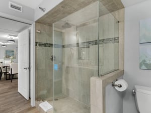 Large WalkIn Shower in the Primary Bathroom