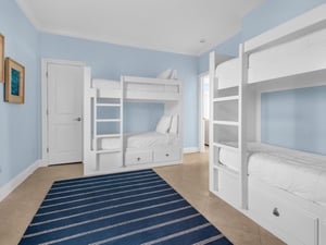 Bedroom 5  3rd Floor with 2 BuiltIn Bunk Beds