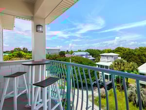 Private Balcony off 4th Floor Bedroom 3