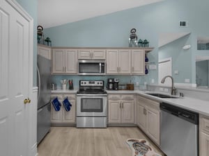 Kitchen with Plenty of Space for Cooking Meals