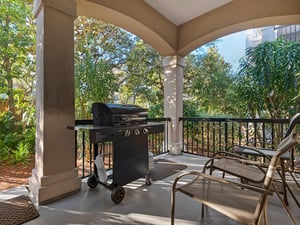 Back porch grilling area