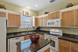 Kitchen with White Appliances