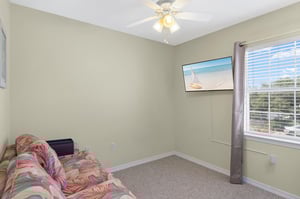 Bedroom 4 with Pull out Sofa and Flat Screen TV in Carriage House