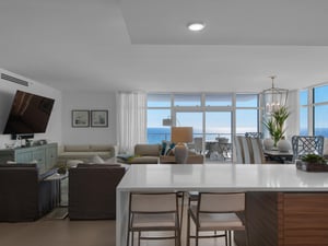 Kitchen with Great View of the Gulf