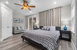 2nd Floor Bedroom 2 with King, Sofa Sleeper, Bunk Area and Balcony