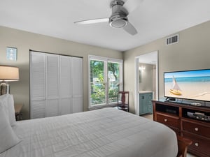 Flat Screen TV in Primary and Ensuite Bath