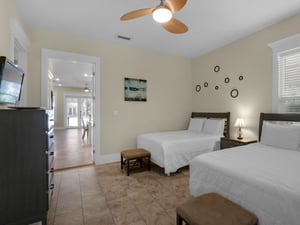1st floor bedroom 1 with 2 double beds