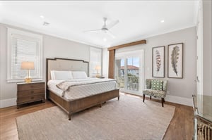 3rd Floor King Room with Balcony facing Front of House