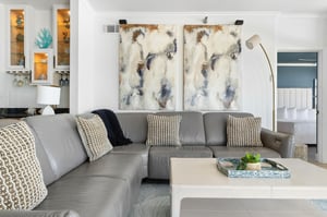 Large Leather Sectional