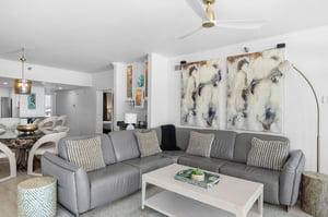 Living Room and Wet Bar Area