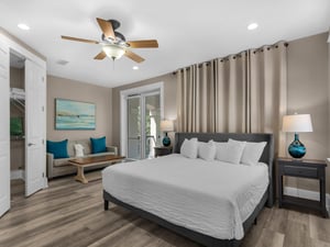 2nd Floor Bedroom 2 with King, Sofa Sleeper, Bunk Area and Balcony