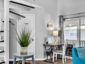 Desk area with Great Lighting