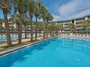 Complex pool area