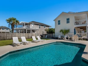 Comfortable poolside lounging