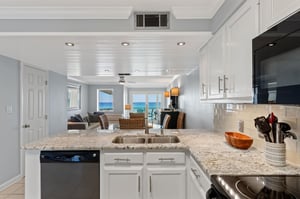 Kitchen on 1st Floor with Gulf View