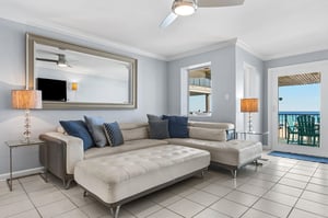 Living Area on 1st Floor with Access to Private Balcony