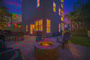 Enjoy the Private Patio with Gas Fire Pit