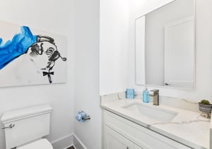 Half Bathroom on 1st Floor off Pool Area