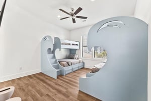 Bedroom  9 on 3rd Floor with 2 Triple Bunks