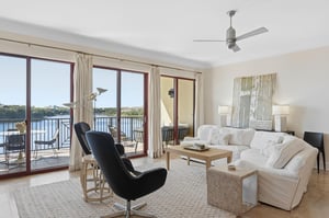 Living Area with Oversized Couch