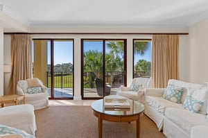 Living Area with Private Balcony