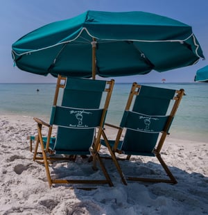 Complimentary Beach Service in season