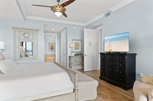 Bedroom 2 on 1st Floor with King Bed