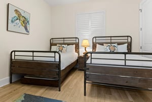 Bedroom 4 with 2 Double Beds on 1st Floor