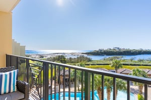 3 Different Water Views from the Private Balcony