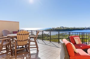 Gulf and Lake Views from Bedroom 1 Private Balcony