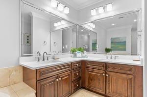 Bathroom 2 with Double Vanities